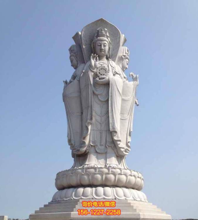 景區(qū)石雕觀音佛像雕塑，美化環(huán)境