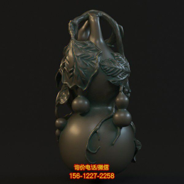 葫蘆仿古銅雕浮雕雕塑，裝點(diǎn)寺廟