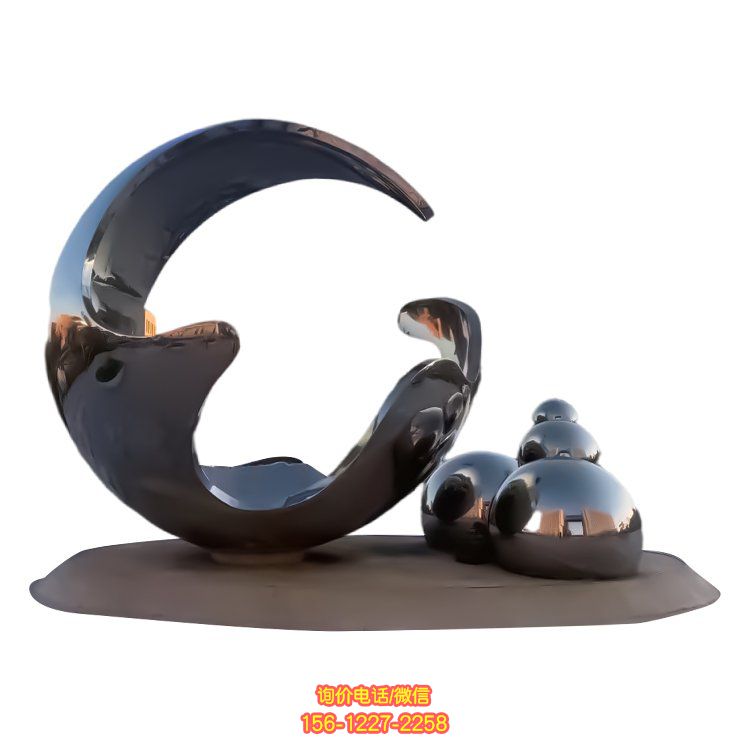 抽象雕塑，點(diǎn)亮園林廣場(chǎng)景觀(guān)