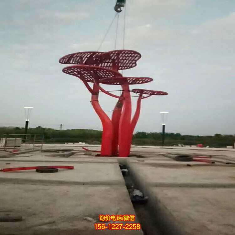 不銹鋼抽象雕塑，景觀點綴廣場