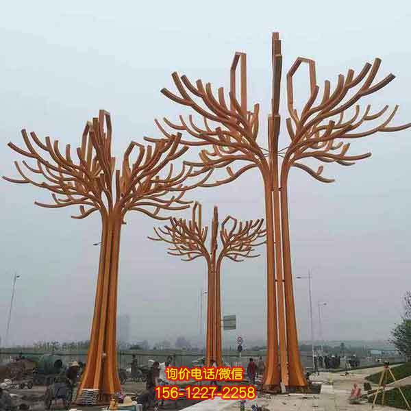 抽象不銹鋼雕塑，點(diǎn)綴園林景觀