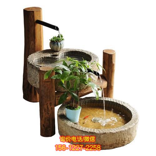 石頭花盆,青石水景雕塑 石頭花盆,青石水景雕塑
