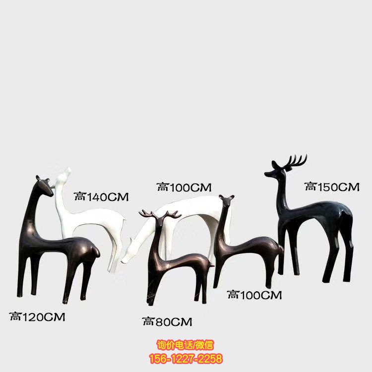 抽象動物雕塑，用玻璃鋼裝點廣場售樓部