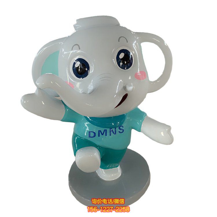 卡通玻璃鋼大象雕塑，為幼兒園帶來無限樂趣