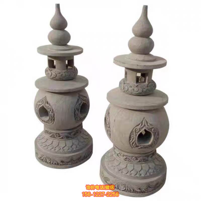 青石燈籠石雕，完美點(diǎn)綴庭院園林