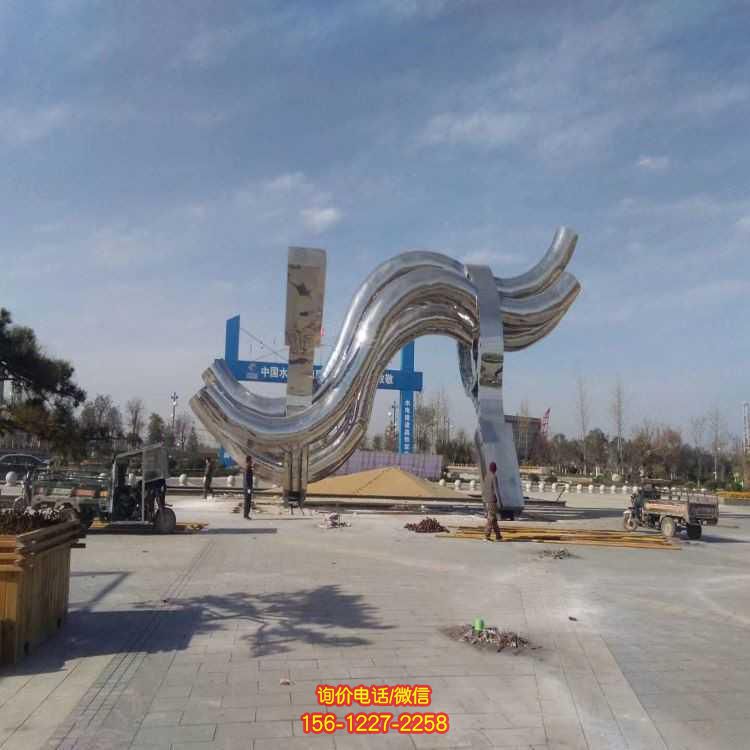 不銹鋼抽象雕塑，景觀園林廣場(chǎng)裝飾