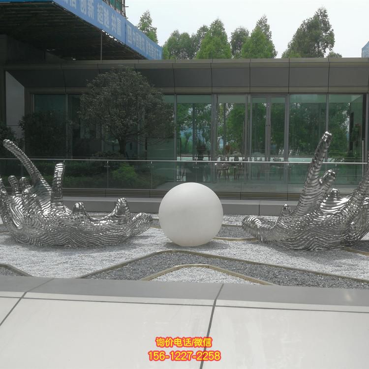 城市不銹鋼雕塑生產(chǎn)廠家戶(hù)外景觀抽象景觀抽象雕塑