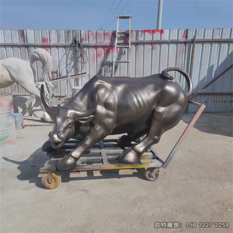 華爾街牛雕塑，大型仿銅牛雕塑大全